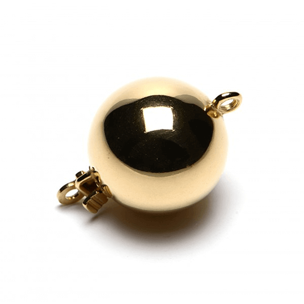 18ct Yellow Gold Ball Clasp Polished | 11 mm