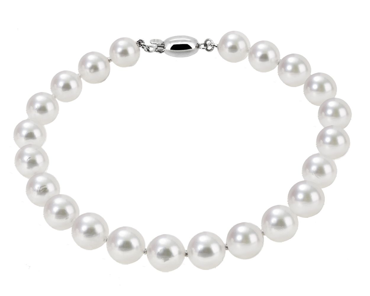 Akoya Pearl Bracelet On 9ct White Gold Clasp