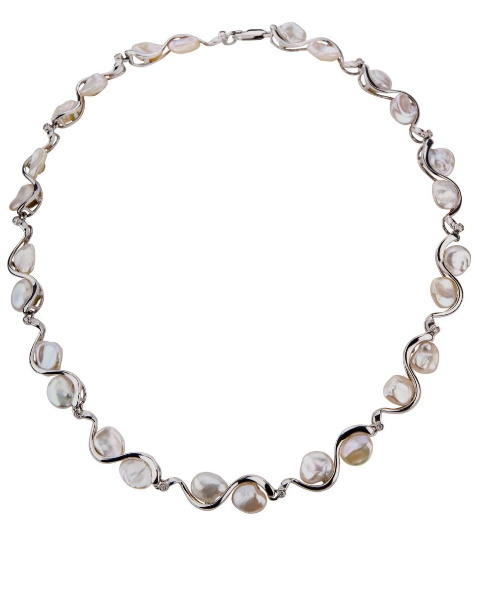 Contemporary 14ct Keshi Pearl Necklace