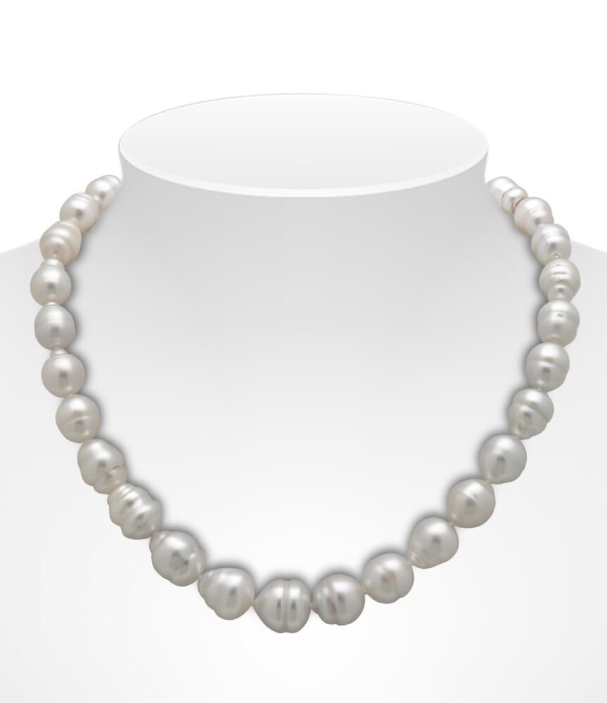 Baroque South Sea Pearl Necklace On Bust
