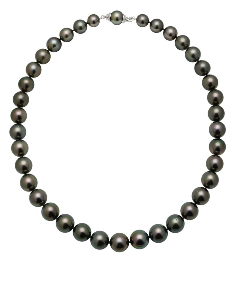 Tahitian Pearl Necklace With Integral Clasp