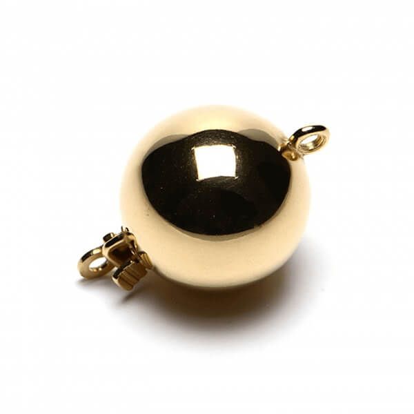 9ct Yellow Gold Ball Clasps