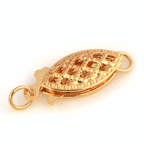 9ct Yellow Gold Lattice Clasp