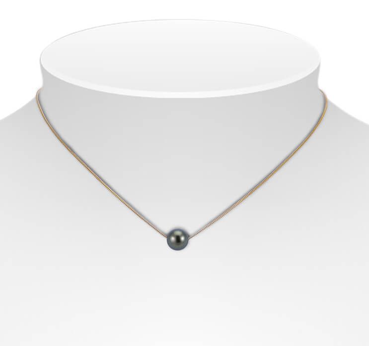 Tahitian Pearl Slider Necklace