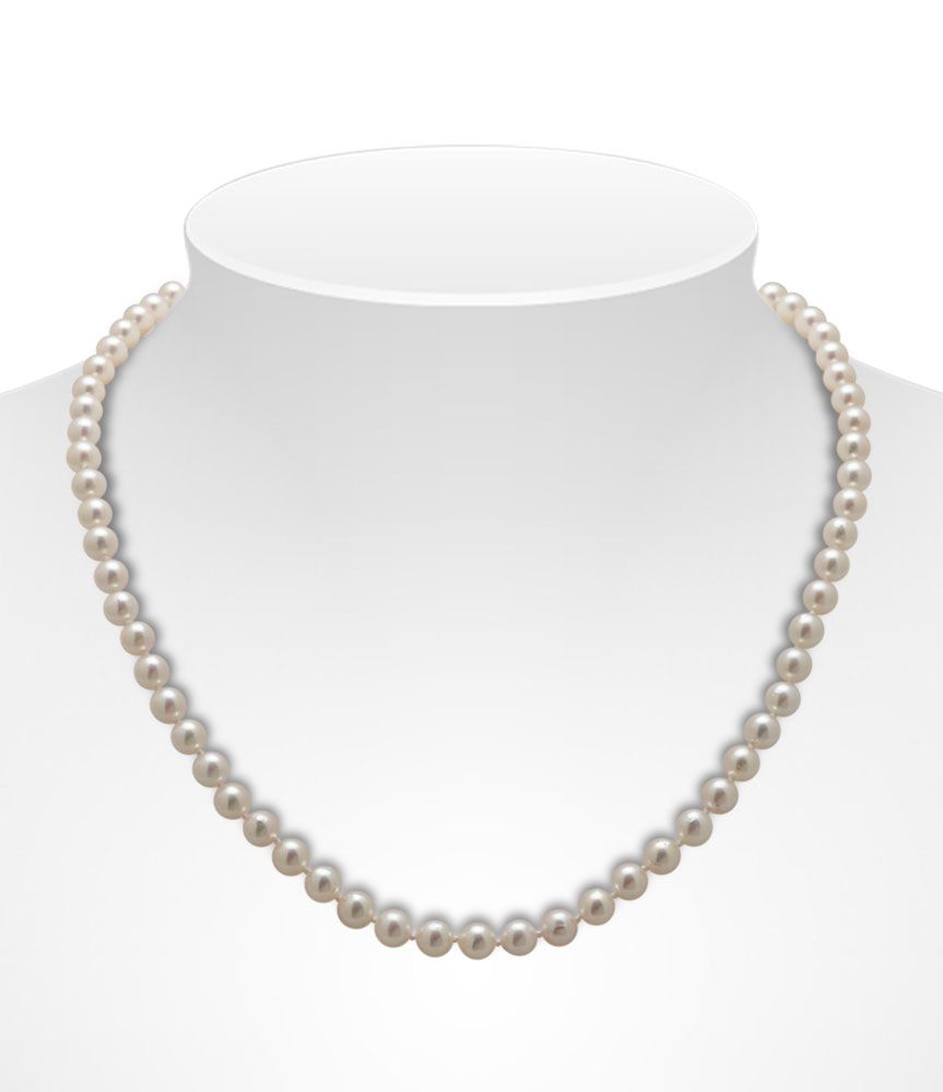 AAA Akoya Pearl Necklace On Bust 