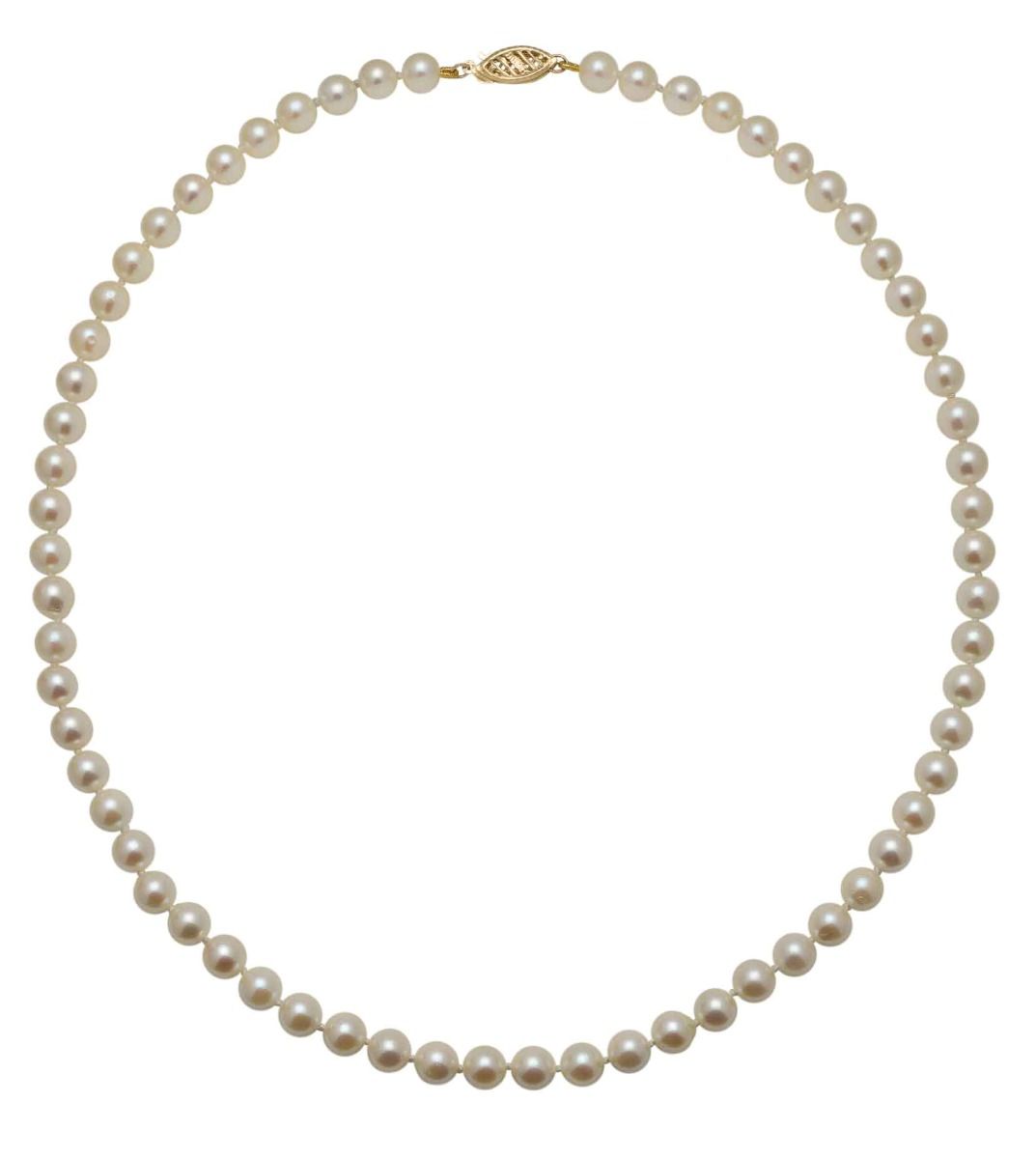 Akoya Pearl Necklace 5.5/6mm on 9ct Clasp