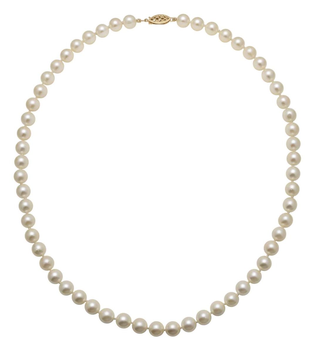Akoya Pearl Necklace 6.5/7mm on 9ct Clasp