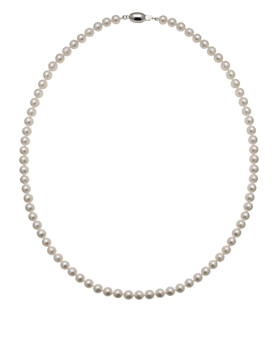 White Akoya Pearl Necklace | AAA Grade | 5.5-6.0mm