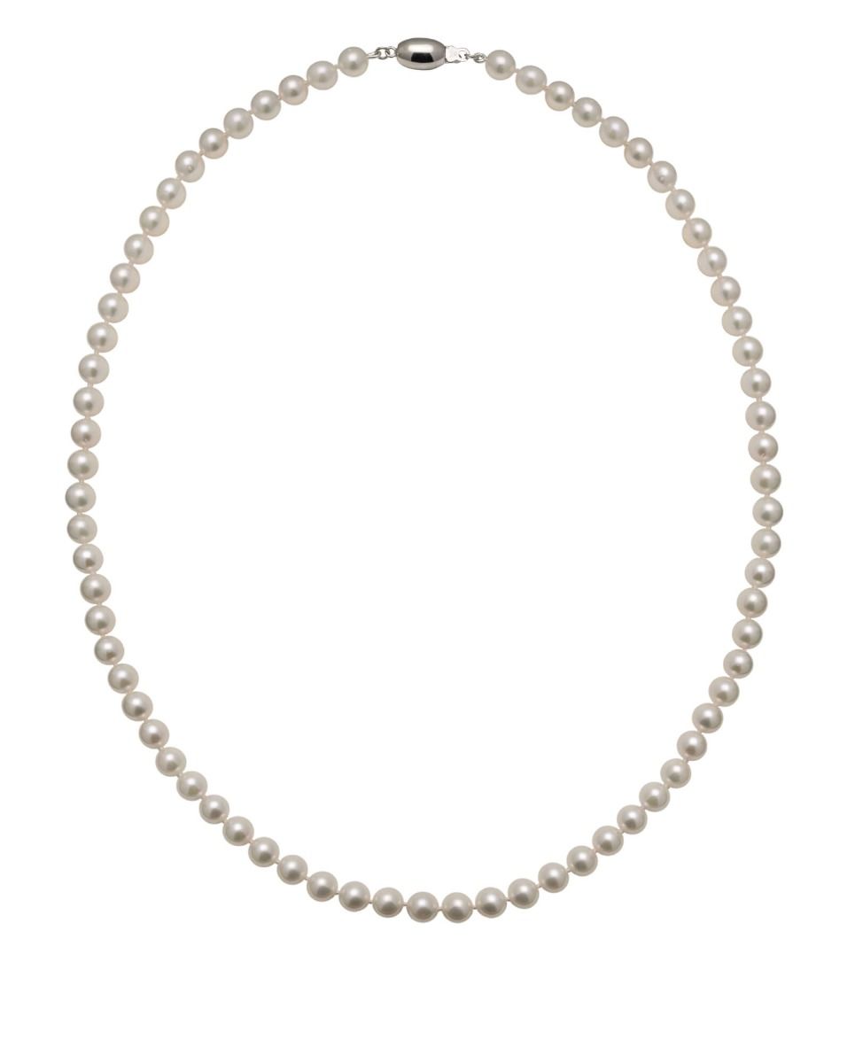 White Akoya Pearl Necklace | AA+ Grade | 5.5-6.0mm