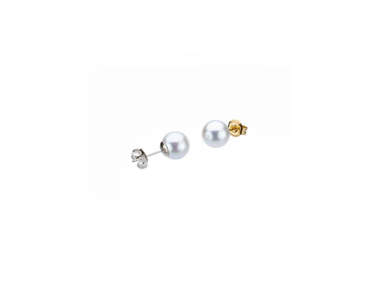 Akoya Grey Stud Earrings | 4.0-4.5mm