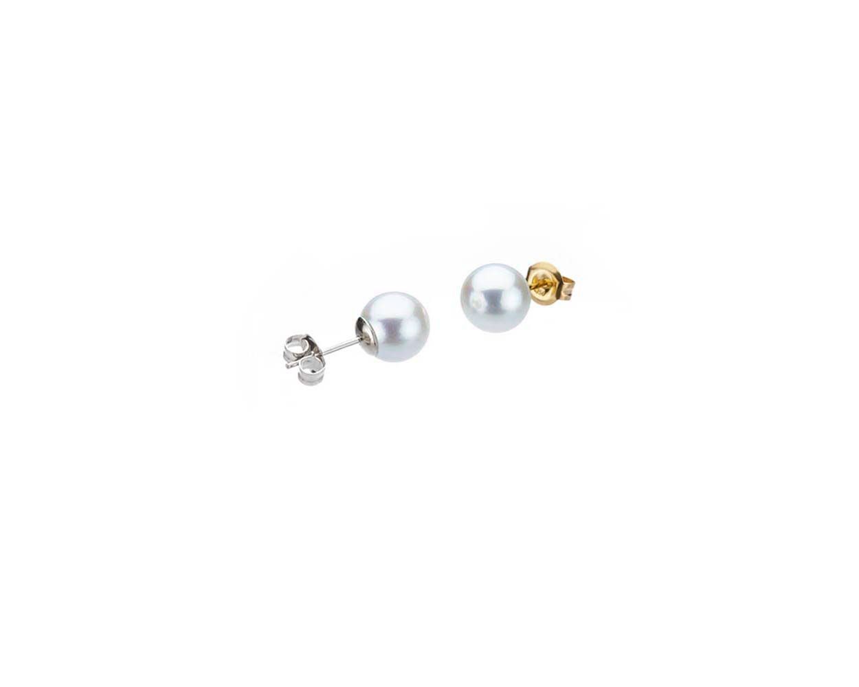 Grey Akoya Stud Earrings  |  4.5-5.0 mm