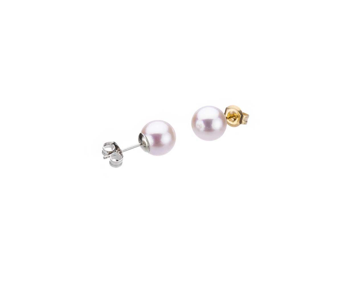 White Akoya Stud Earrings  |  6.0-6.5 mm