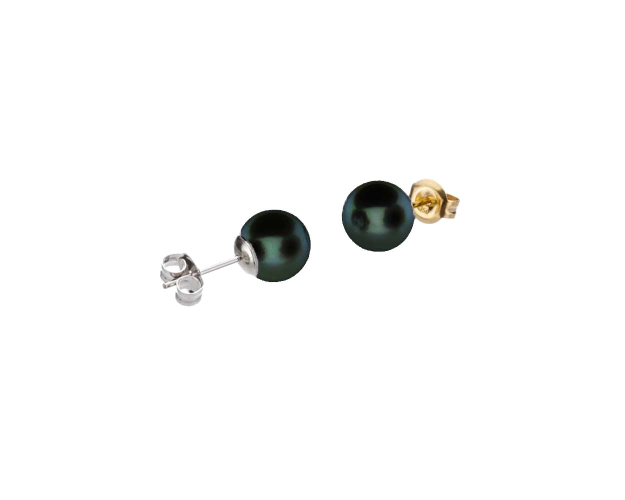 Black Akoya Stud Earrings  |  8.0-8.5 mm