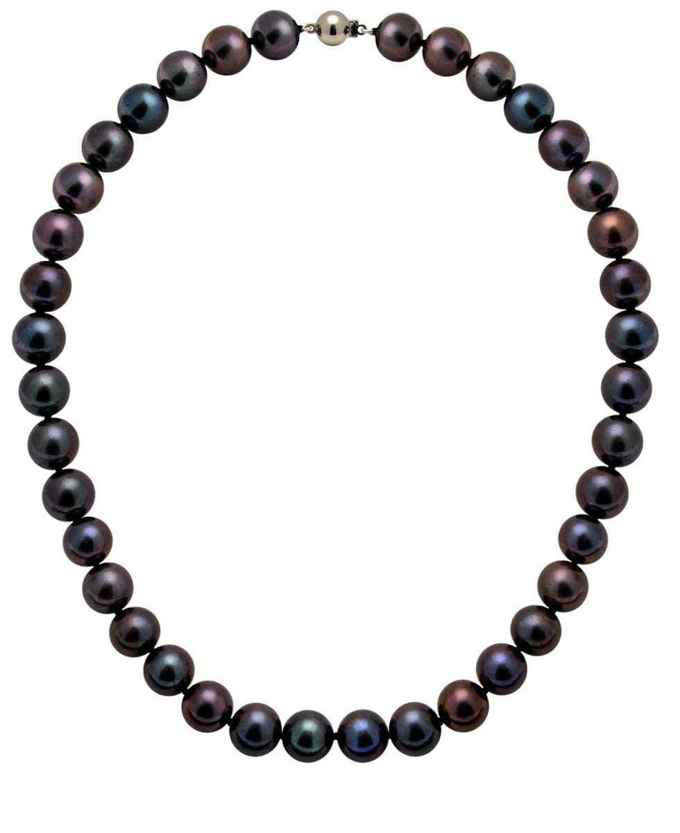 Black Freshwater Pearl Necklace | Grade AAA | 11mm