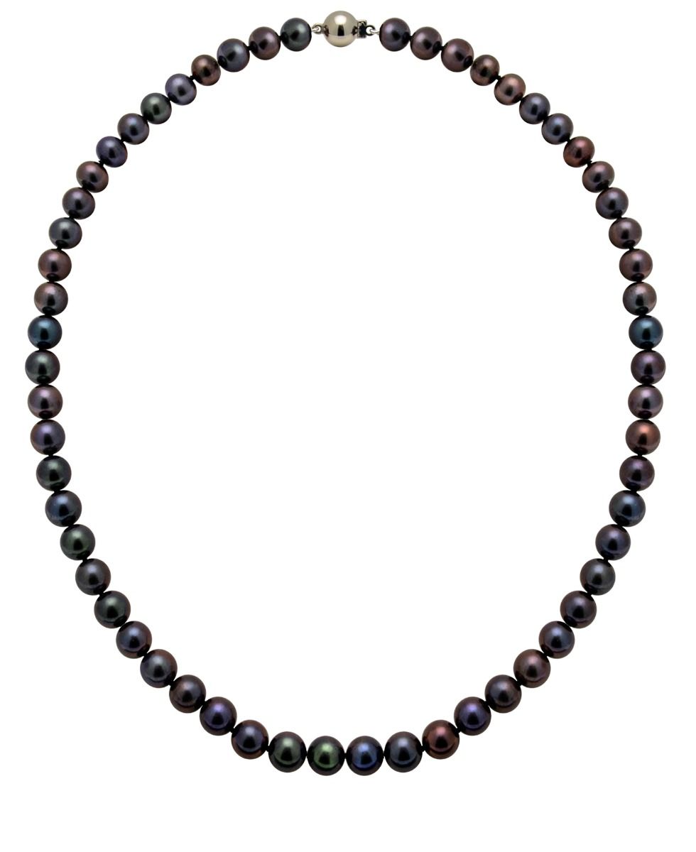 Black Freshwater Pearl Necklace | Grade AAA | 7mm