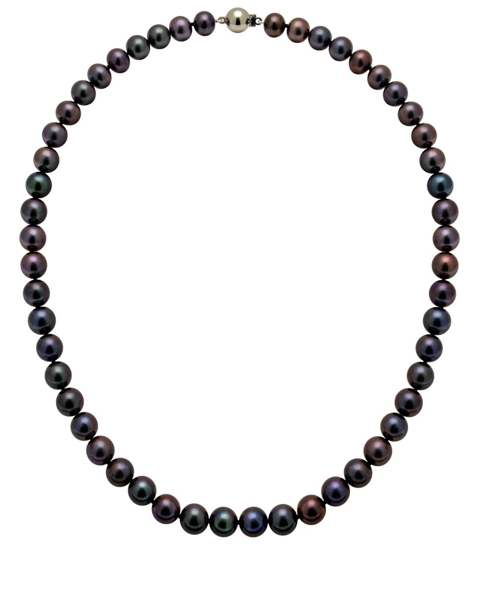Black Freshwater Pearl Necklaces | Grade AA | 8mm