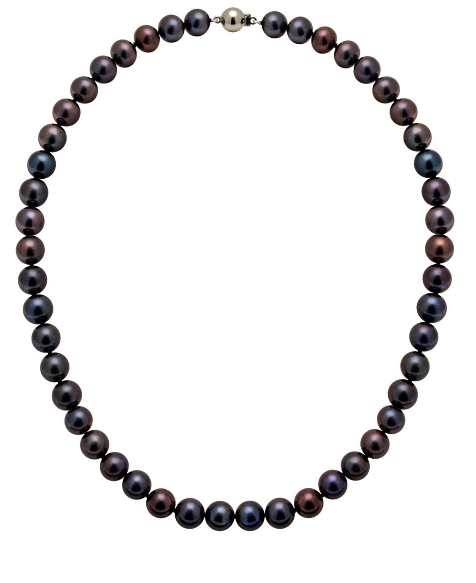 Black Freshwater Pearl Necklace | Grade AAA | 9mm