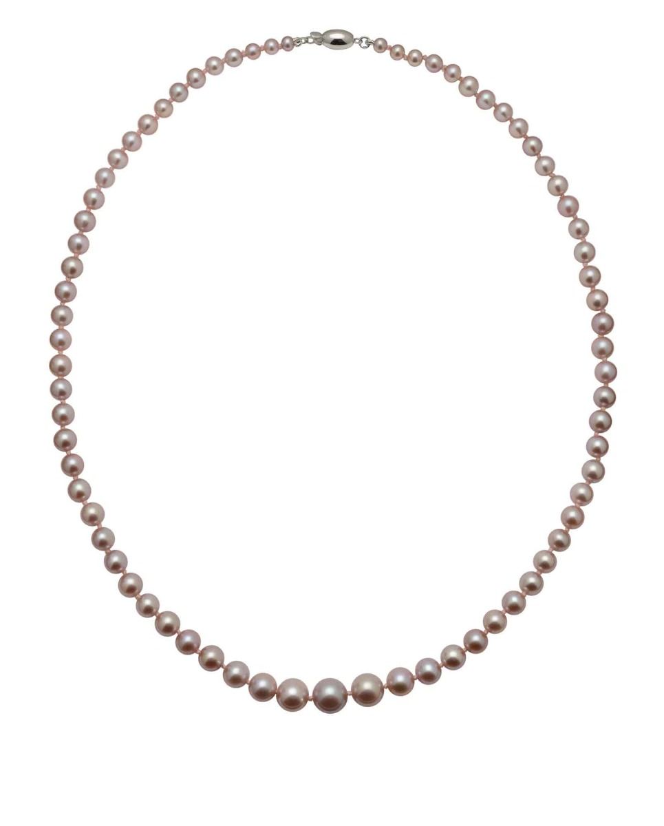 Freshwater Natural Pink Graduated Necklace