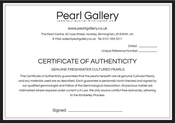 Certificate of authenticity