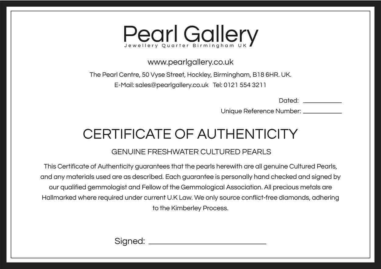 Certificate of Authenticity