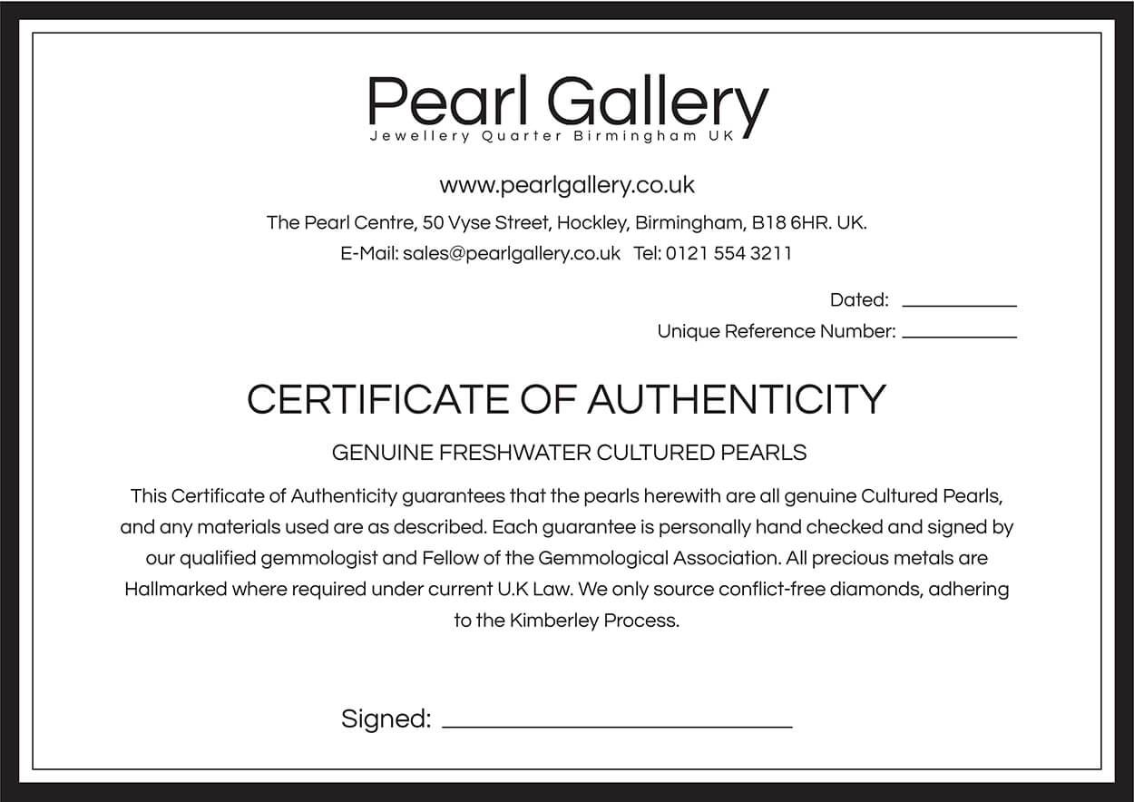 Certificate of Authenticity