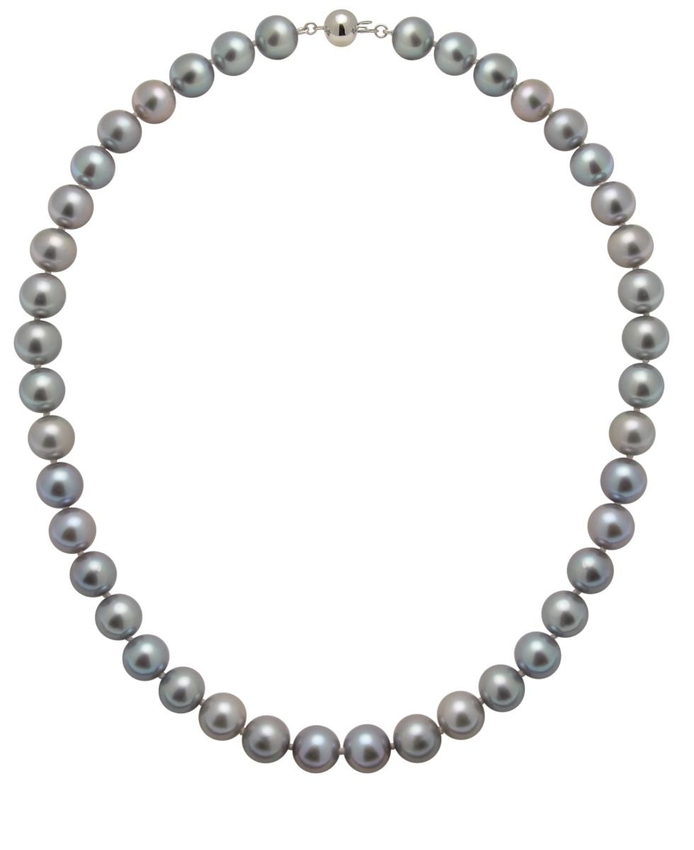 Grey Freshwater Pearl Necklace | AAA Grade | 10mm