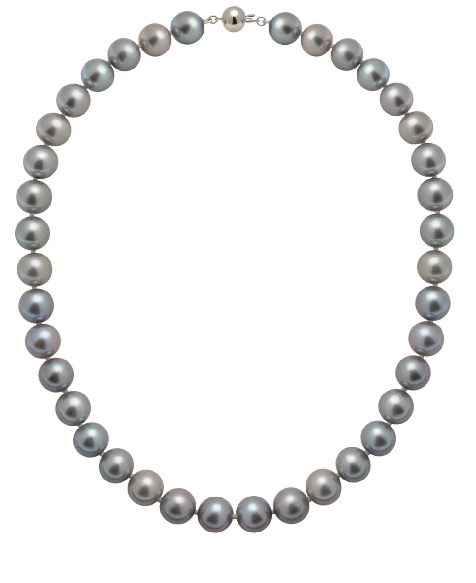 Grey Freshwater Pearl Necklace | AAA Grade | 11mm