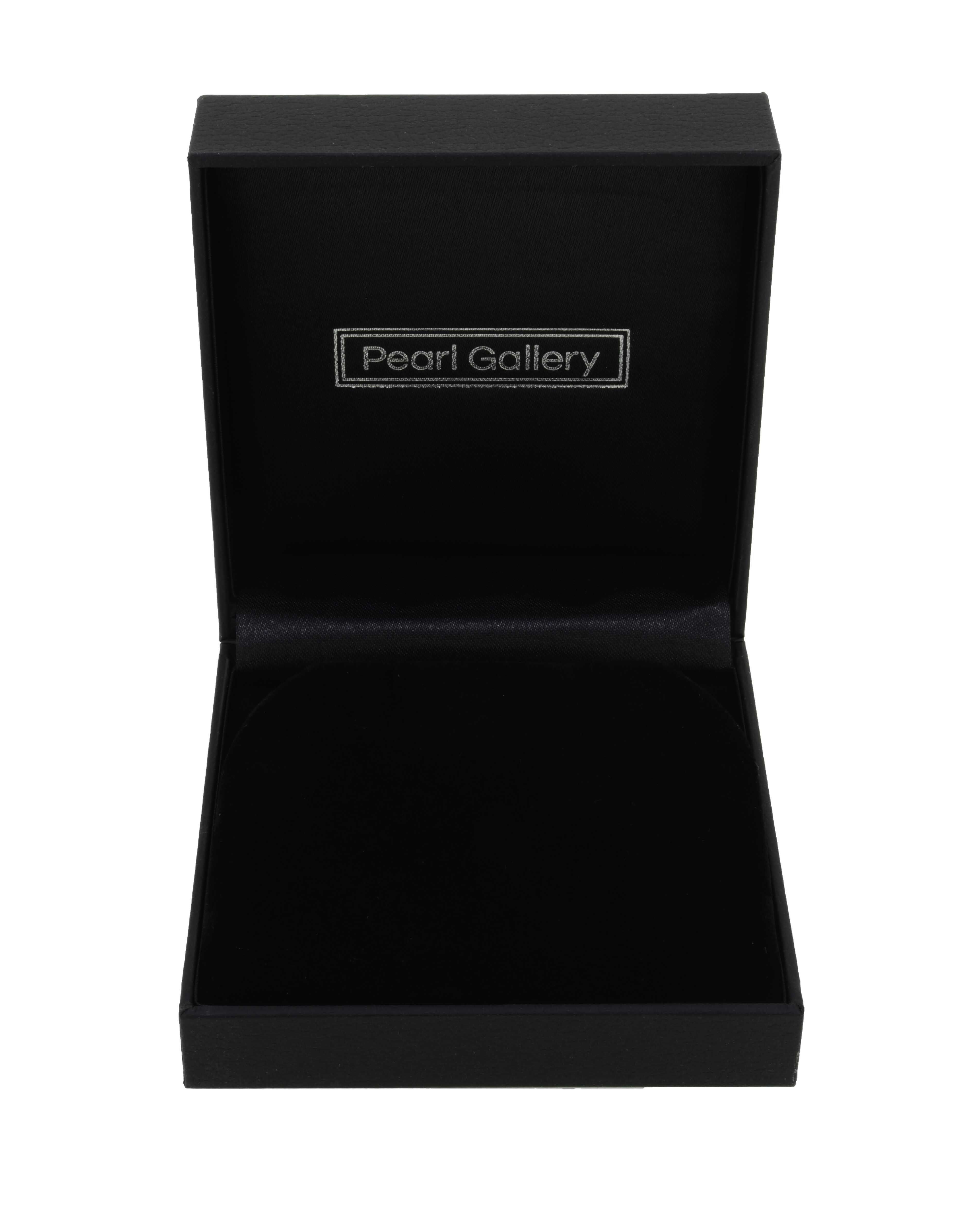 Contemporary Freshwater Pearl & Diamond set Cross  |  White Gold