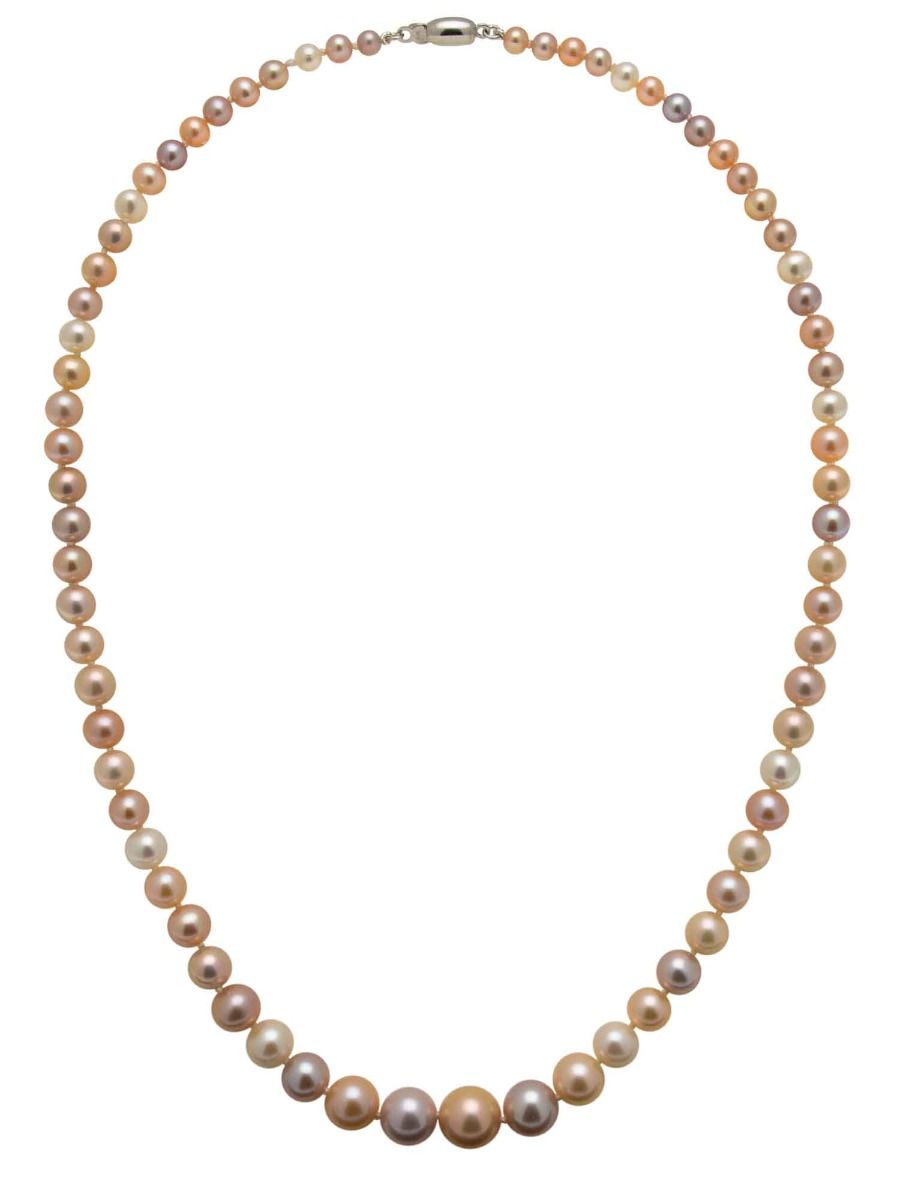 Graduated Multicoloured Freshwater Pearl Necklace