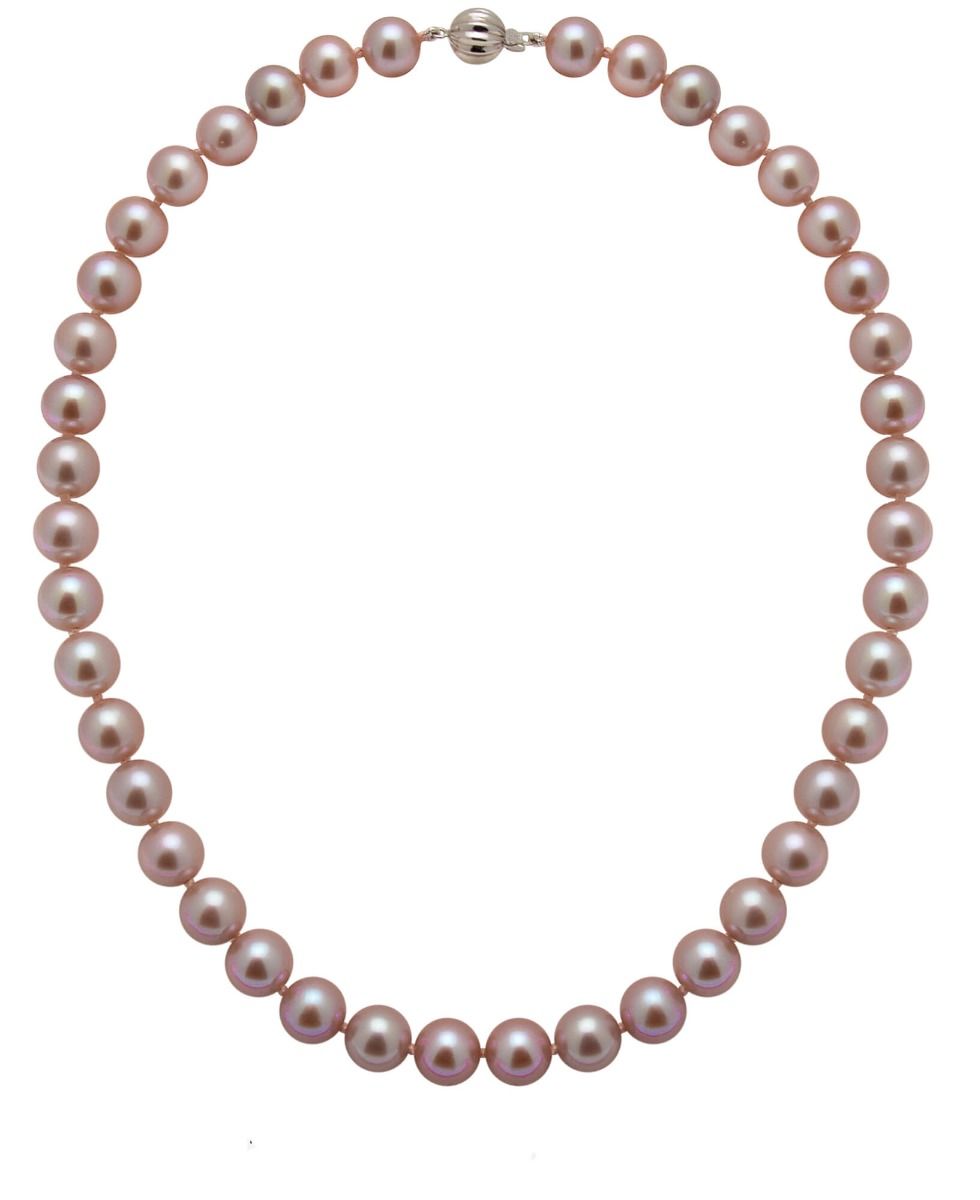 Pink Freshwater Pearl Necklace | AAA Grade | 10 mm