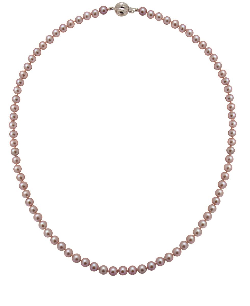 Pink Freshwater Pearl Necklace | AAA Grade | 5 mm