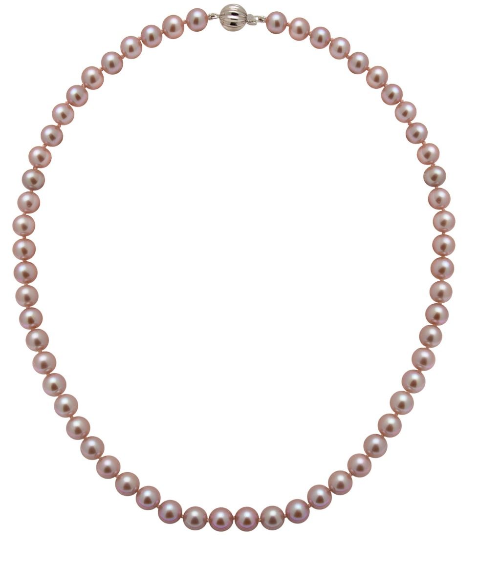 Pink Freshwater Pearl Necklace | AAA Grade | 7 mm