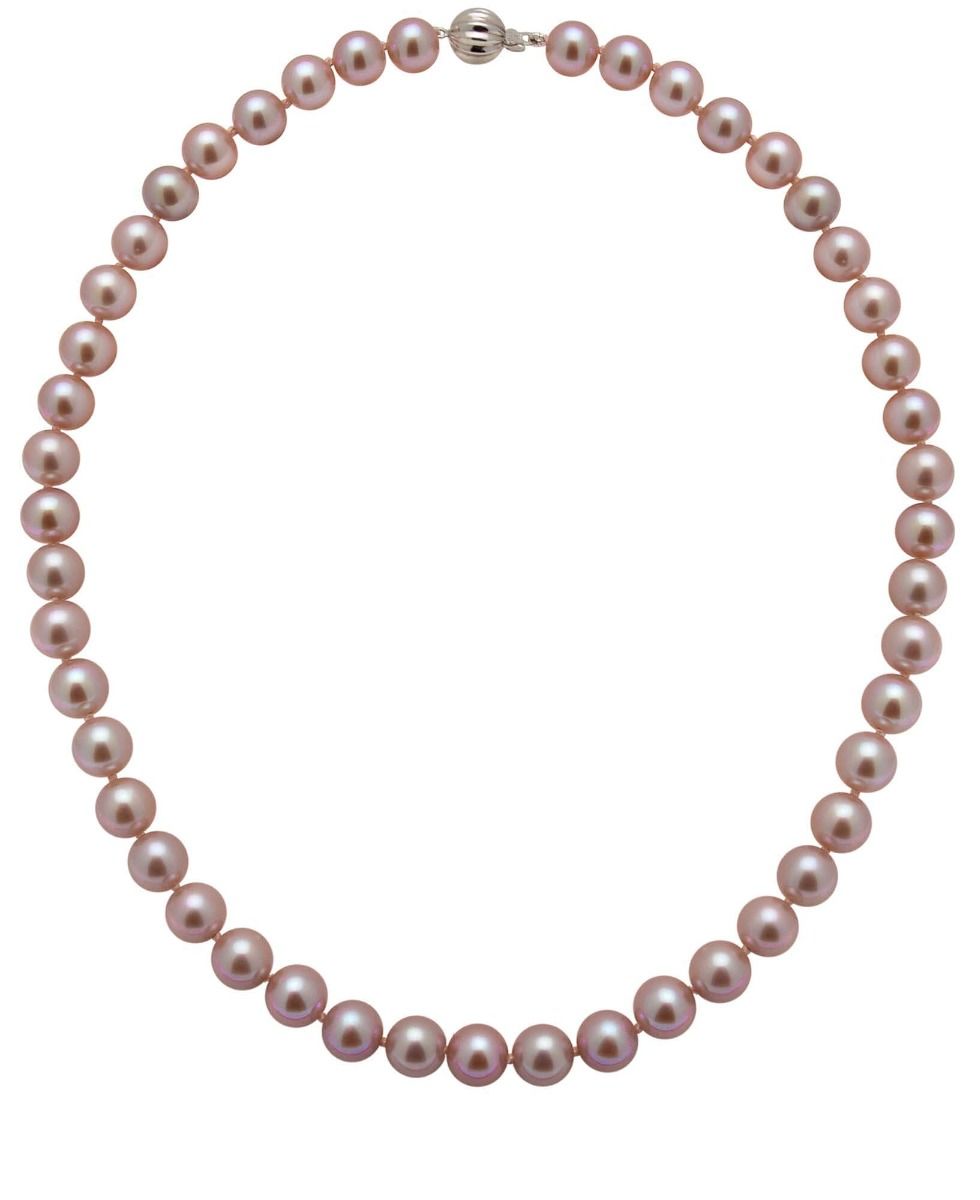 Pink Freshwater Pearl Necklace | AA Grade | 9 mm