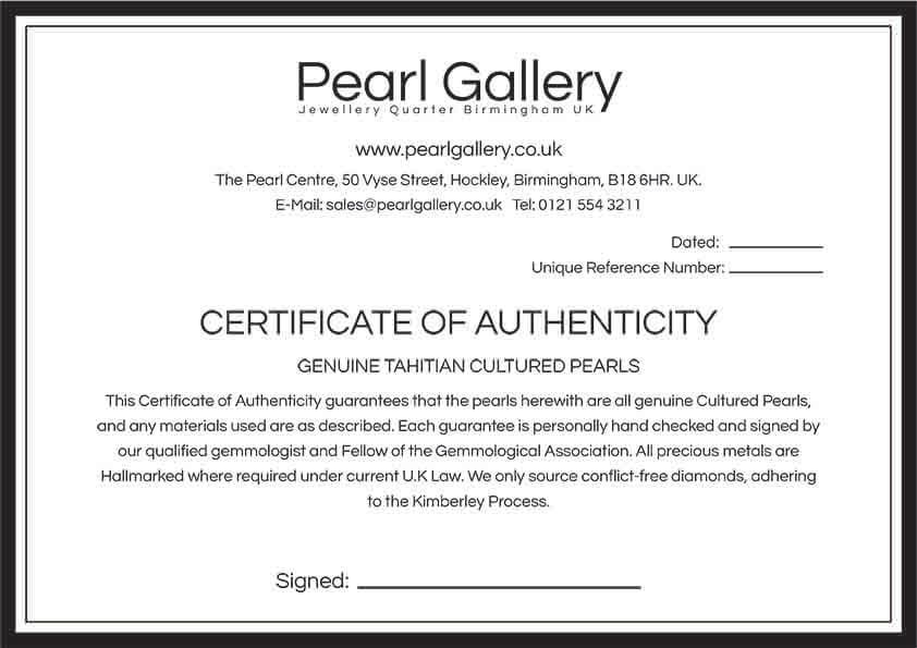 Certificate of Authenticity