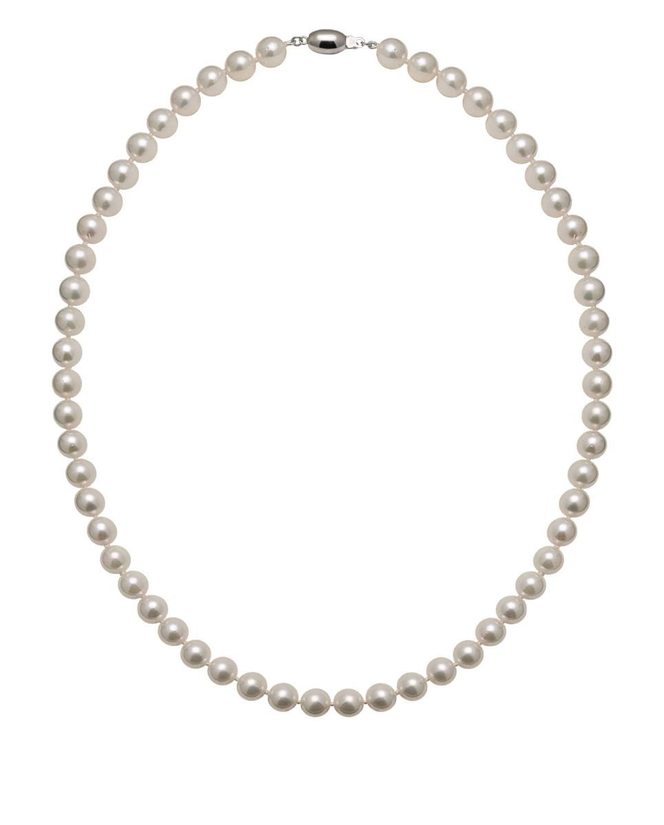 White Akoya Pearl Necklace | AAA Grade | 7.0-7.5 mm