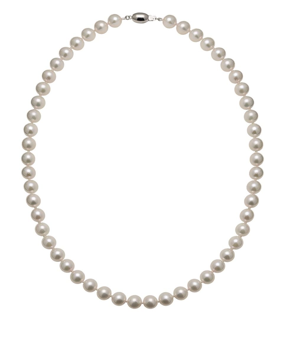 White Akoya Pearl Necklace | AAA Grade | 7.5-8.0 mm
