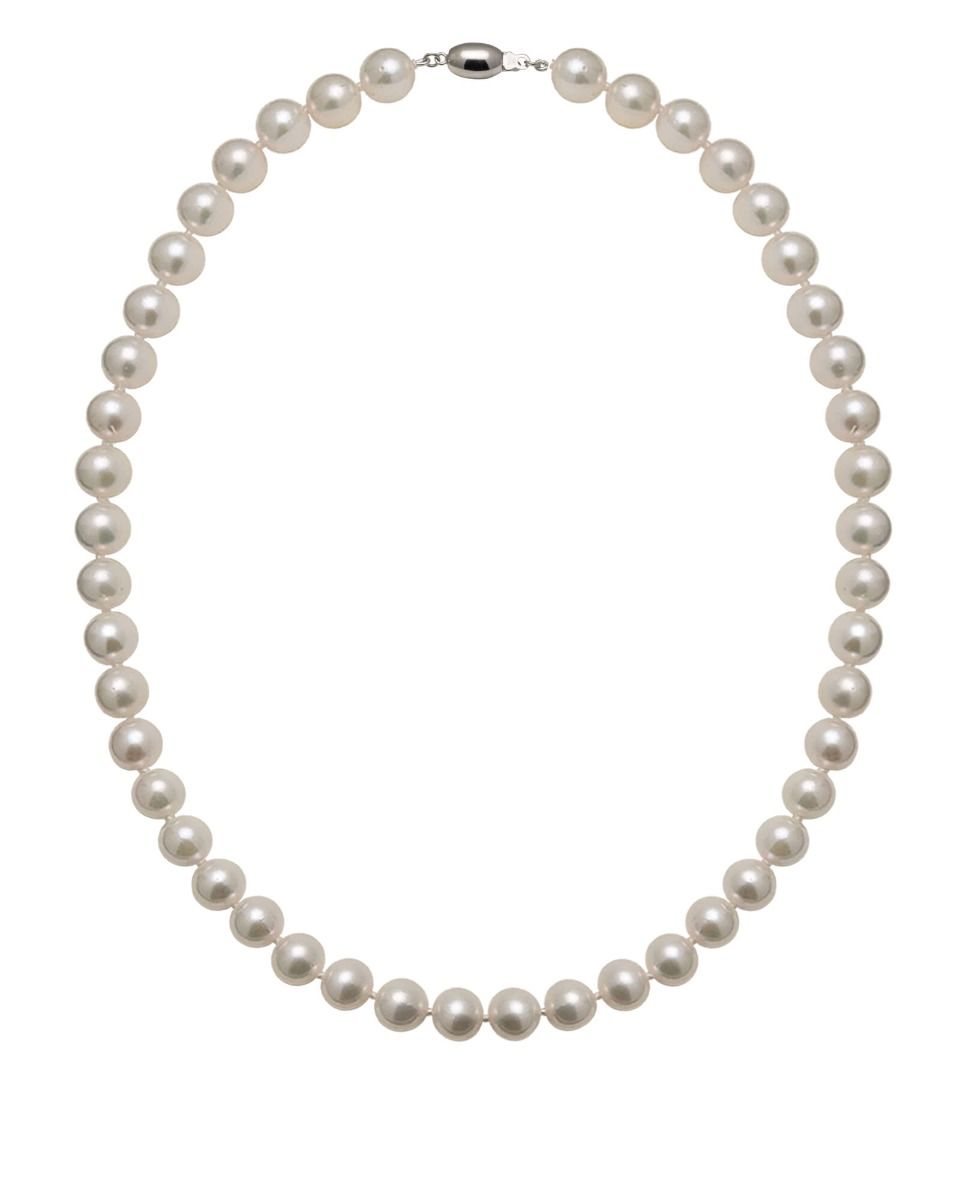 Akoya White Pearl Necklace | AA+ Grade | 8.5-9.0 mm