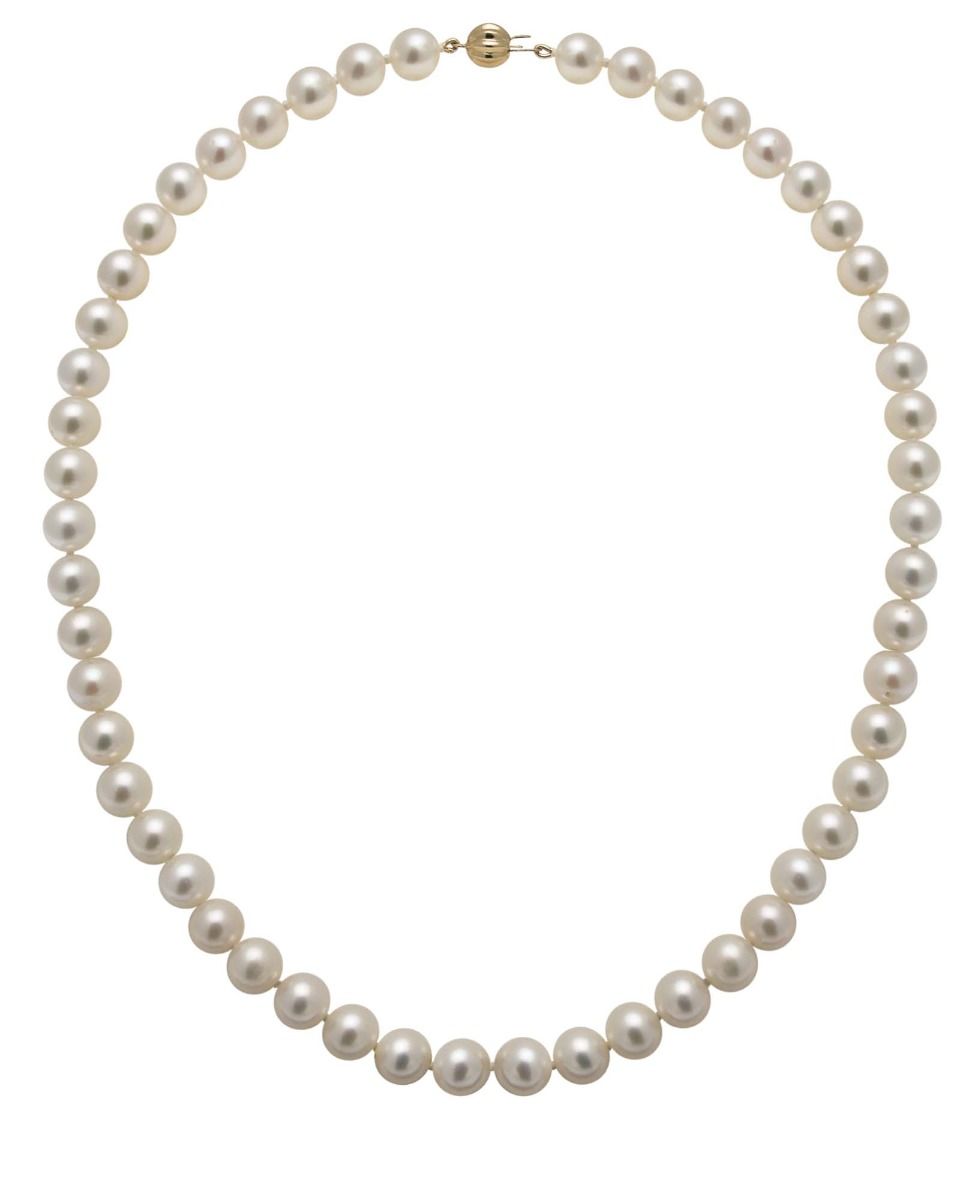 Freshwater White Pearl Necklace | AAA Grade | 8mm