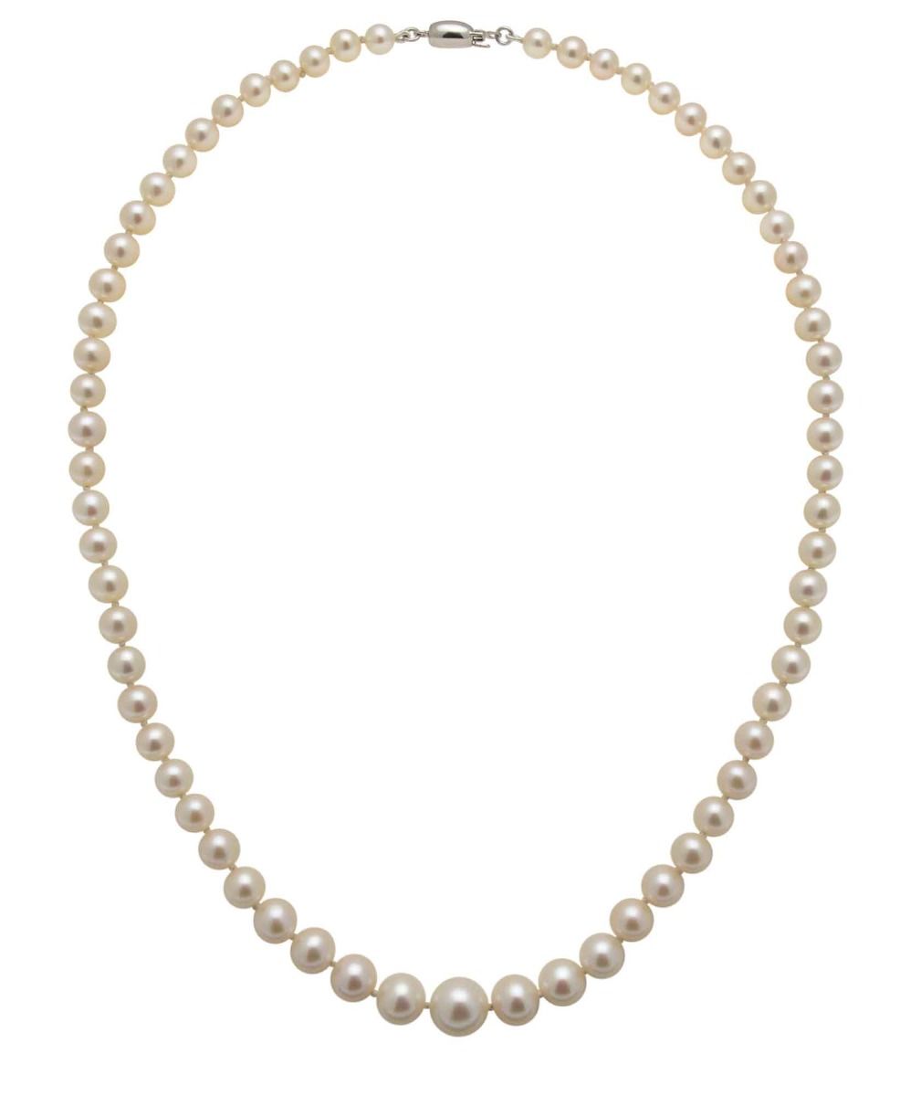 Graduated Freshwater Pearl Necklace 4 to 9mm